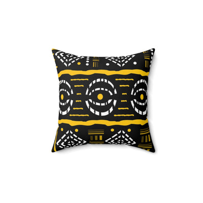 African Print Yellow Cushion Sleeve