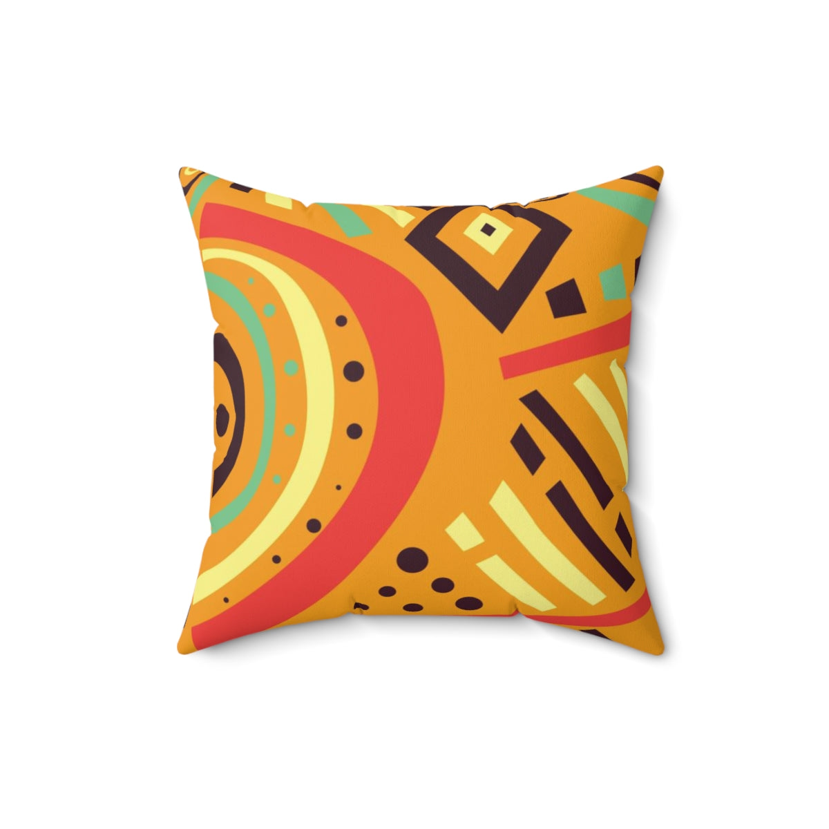 African Print Light Brown Colored Cushion Sleeve