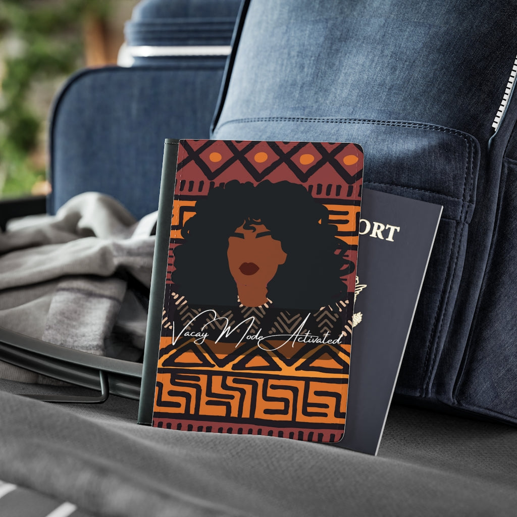 Ankara Passport Cover/ Mucloth Passport Cover/ passport cover holder/ Vaccination Cover /African gift for travelors/ Leather Passport Cover